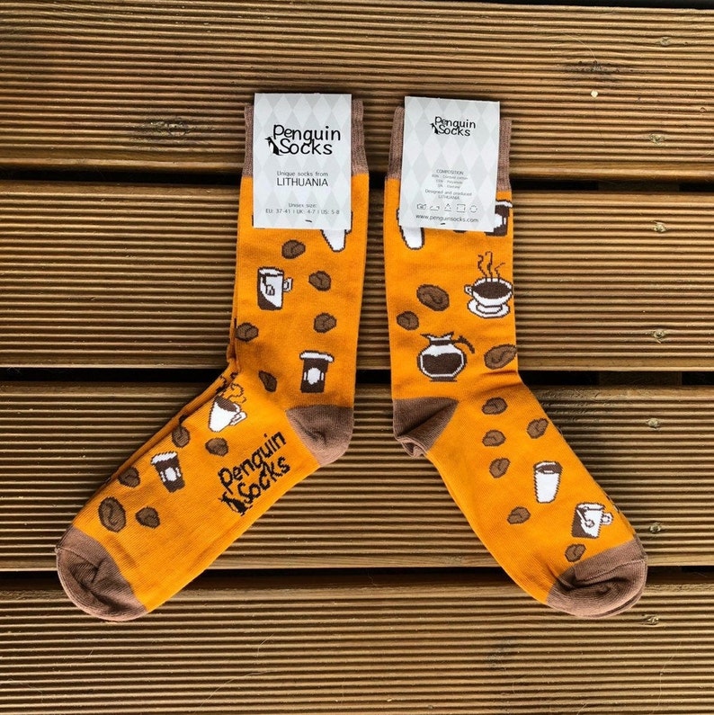 Coffee Socks Funny Socks for Women Cute Socks for Crazy Etsy