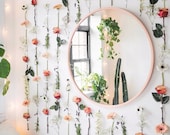 Hanging Flower Wall Decor Aesthetic Flower and Succulent Vase Glass Vases room decoration with flowers
