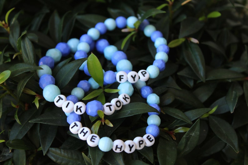 Tiktok Inspired Aesthetic Bracelet Set Trendy Tik Tok Bead Etsy