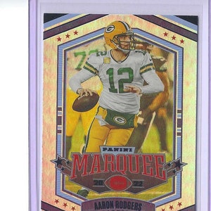 AARON RODGERS 2021 Panini Chronicles Marquee #15 Tarjeta de fútbol paralela negra - Green Bay Packers