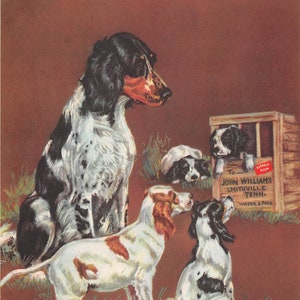 BREAKING HOME TIES Vintage 1940&#39;s Litho Print Picture 8x10