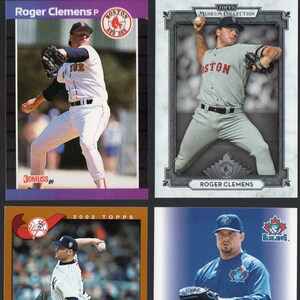 ROGER CLEMENS Baseball Cards (4) Lot D