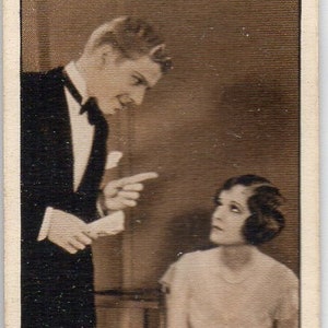 COLLEGE LOVERS w/Jack wijting & Marian Nixon 1931 Wills Cinema sterren 3e serie #12 sigaret kaart