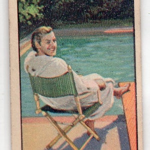 JOHNNY WEISSMULLER 1939 Mars Confections Beroemde Filmsterren #14 Candy Card