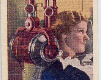 X-RAY APPARATUS 1936 Phillips This Mechanized Age #30 Cigarette Card