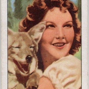 JEAN PARKER 1935 Gallaher-portretten van beroemde sterren #32 sigarettenkaart