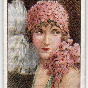 CONSTANCE TALMADGE 1928 Wills Cinema Stars #22 Cigarette Card