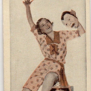 MADGE EVANS 1933 Phillips Stage & Cinema Beauties #21 Tarjeta de cigarrillos