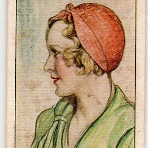 MADGE EVANS 1934 Speler Film Stars #18 Cigarette Card