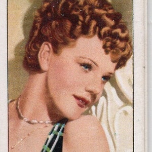 ELISSA LANDI 1935 Gallaher-portretten van beroemde sterren #43 sigarettenkaart