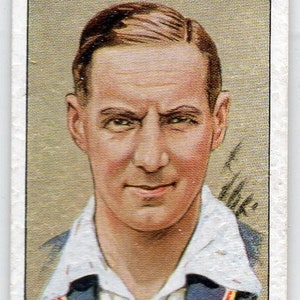 HERBERT SUTCLIFFE 1934 Player Cricketers #47 Cigarette Card