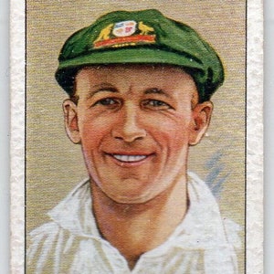 DON BRADMAN 1934 Player Cricketers #36 Cigarette Card