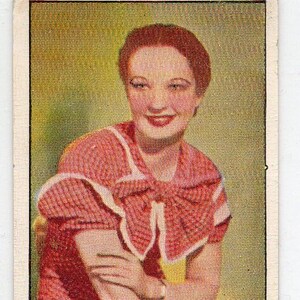 EVELYN VANABLE 1935 Carreras Beroemde Film Sterren # 28 Sigaret Card