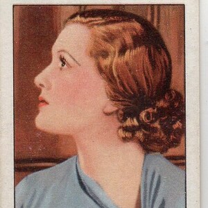 GRETE NATZLER 1935 Gallaher-portretten van beroemde sterren #3 sigarettenkaart