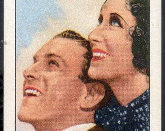 LOVE IN BLOOM w/George Burns & Gracie Allen 1935 Gallaher Film Partners #19 Cigarette Card