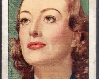 JOAN CRAWFORD 1939 Gallaher My Favourite Part #18 Cigarette Card