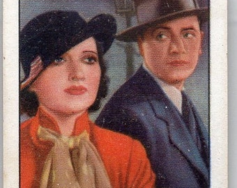 STRANDED w/Kay Francis & George Brent 1936 Gallaher Film Episodes #17 Cigarette Card