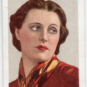ANGELA BADDELEY 1935 Gallaher Stars of Screen & Stage #23 Cartão de cigarro