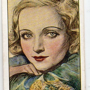 CAROLE LOMBARD 1934 Speler Film Stars #32 Sigaret Card