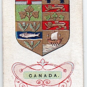 CANADA 1910 Wills Arms of the British Empire #48 Cigarette Card