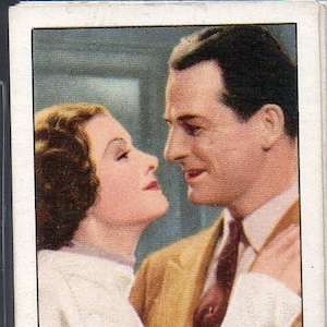 A NIGHT IN CAIRO w/Myrna Loy & Reginald Denny 1935 Gallaher Film Partners #22 Cigarette Card
