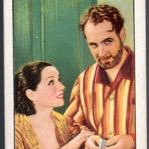 DIE MORALS oF MARCUS w/Lupe Velez & Ian Hunter 1935 Gallaher Berühmte Filmszenen #29 Zigarettenkarte