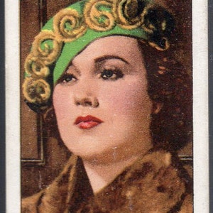 FAY WRAY 1935 Gallaher portretten van beroemde sterren #45 sigaret kaart