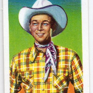 ROY ROGERS 1957 Jaycee Western Stars #24 Sigaret Card
