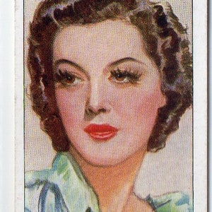 ROSALIND RUSSELL 1938 Speler Film Sterren 3e Serie # 43 Sigarettenkaart