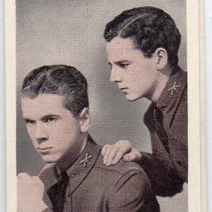 Jackie Cooper/Freddie Bartholomew 1939 A.M. Mix Film Favourites #79 Cigarette Card