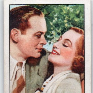FORSAKING ALL OTHERS w/Joan Crawford & Robert Montgomery 1935 Gallaher Famous Film Scenes #14 Cigarette Card