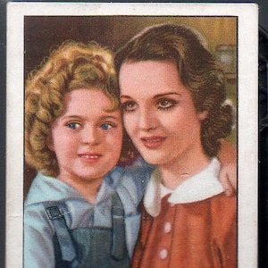 CURLY-TOP w/Shirley Temple & Rochelle Hudson 1936 Gallaher Film Episodes #33 Cigarette Card