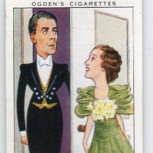 VEN OUT OF THE PANTRY w/Jack Buchanan & Fay Wray 1936 Ogden's Shots From the Films #12 Cigarette Card