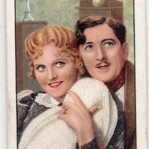 MI VIEJO HOLANDÉS w/ Betty Balfour & Michael Hogan 1935 Gallaher Shots From Famous Films #12 Cigarette Card