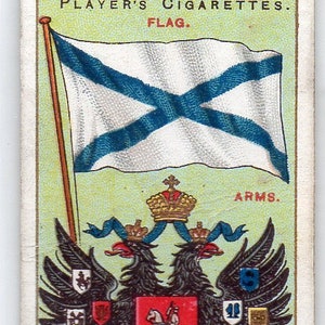 RUSSIA 1912 Player Countries Flags and Arms #14 Cigarette Card