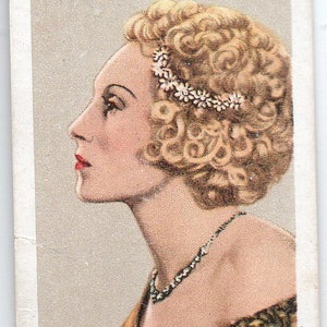 ELISABETH BERGNER 1935 Gallaher Estrellas de Screen & Stage #17 Tarjeta de Cigarrillo