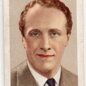 OWEN NARES 1935 Gallaher Estrellas de Screen & Stage #12 Tarjeta de Cigarrillo