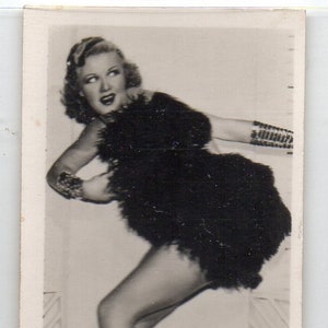 GINGER ROGERS 1937 Carreras Film Sterren #31 Sigaret Kaart