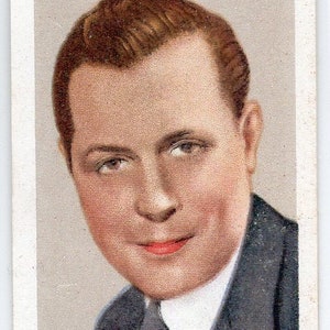 ROBERT MONTGOMERY 1935 Gallaher Stars of Screen & Stage #21 Cigarette Card