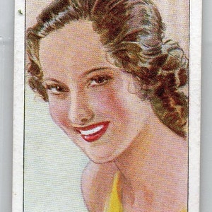 MERLE OBERON 1938 Player Film Stars 3e serie #33 sigarettenkaart