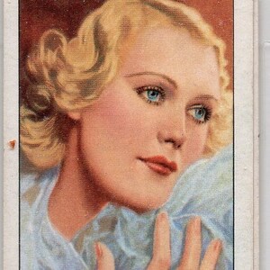 NANCY BURNE 1935 Gallaher Portretten van Beroemde Sterren #11 Sigarettenkaart