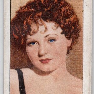 NANCY CARROLL 1935 Gallaher Portretten van beroemde sterren #47 Sigarettenkaart