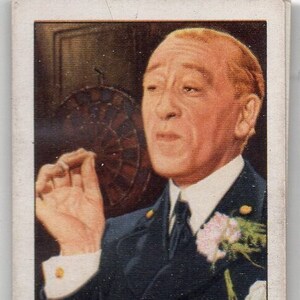 GORDON HARKER 1935 Gallaher portretten van beroemde sterren #21 sigaretten kaart