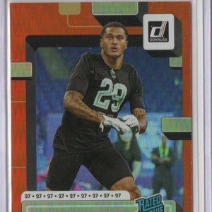 Tarjeta de fútbol paralela naranja ALONTAE TAYLOR RC 2022 Donruss #373 n.° 1/27 - New Orleans Saints