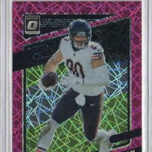 JIMMY GRAHAM 2021 Donruss Optic #78 Tarjeta de fútbol Pink Velocity Prizm #/79 - Chicago Bears