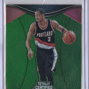 C.J. McCOLLUM 2016 Panini Totally Certified #33 groene parallelle basketbalkaart #/5!- Portland Trail Blazers