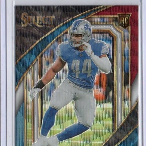 Tarjeta de fútbol de Prizm tricolor Panini Select n.° 328 de MALCOLM RODRIGUEZ RC 2022, n.° 149 - Detroit Lions
