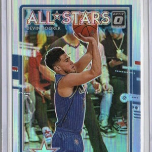 DEVIN BOOKER 2020 Donruss Optic All Stars #9 Holo Prizm Parallel Basketball Karte - Phoenix Suns