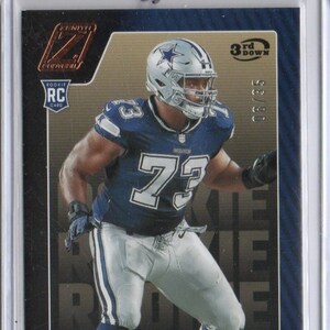Tarjeta de fútbol TYLER SMITH RC 2022 Panini Zenith n.° 174 3rd Down Parallel n.° 35 - Dallas Cowboys