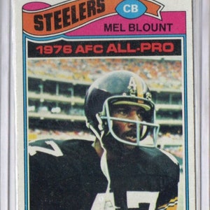 MEL BLOUNT 1977 Topps #180 Tarjeta de fútbol - Pittsburgh Steelers